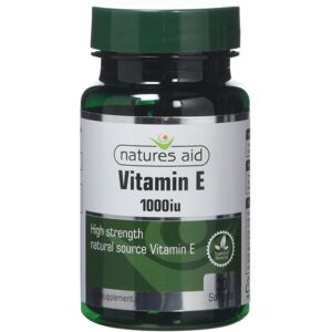 Natures Aid Vitamin E 1000iu, 30 Softgels (Natural Source Vitamin E, High Streng Natures Aid Vitamin E 1000iu, 30 Softgels (Natural Source Vitamin E, High Streng