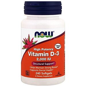 NOW Foods Vitamin D3 2000 IU Softgels - Dietary Supplement NOW Foods Vitamin D3 2000 IU Softgels - Dietary Supplement