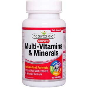 Natures Aid Complete Multi-Vitamins & Minerals - 90 Tablets Natures Aid Complete Multi-Vitamins & Minerals - 90 Tablets