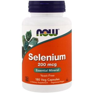 NOW Foods Selenium 200 mcg Vegan Capsules - Dietary Supplement NOW Foods Selenium 200 mcg Vegan Capsules - Dietary Supplement