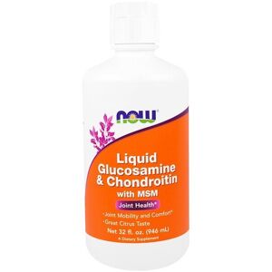 Now Foods Glucosamine & Chondroitin with MSM - Citrusy Liquid Support Now Foods Glucosamine & Chondroitin with MSM - Citrusy Liquid Support