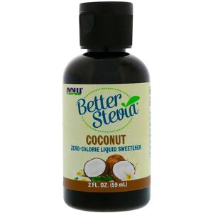 Now Foods, Better Stevia, Zero-Calorie Liquid Sweetener, Coconut, 2 fl oz (59 ml Now Foods, Better Stevia, Zero-Calorie Liquid Sweetener, Coconut, 2 fl oz (59 ml