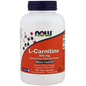 Now! Supplements L-carnitine 500mg - Purest Form, Fitness Support, 180 Veg Capsules Now! Supplements L-carnitine 500mg - Purest Form, Fitness Support, 180 Veg Capsules
