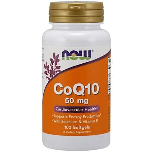 NOW Foods CoQ10 50 mg - Vitamin E + Selenium - 100 Capsules - Dietary Supplement NOW Foods CoQ10 50 mg - Vitamin E + Selenium - 100 Capsules - Dietary Supplement