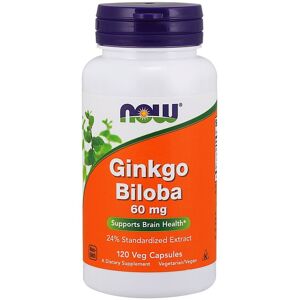 Now Foods Ginkgo Biloba 60mg veg capsules (120 pcs.) Now Foods Ginkgo Biloba 60mg veg capsules (120 pcs.)