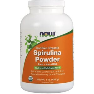 NOW Foods Organic Spirulina Powder - Genuin Whole Foods Superfood NOW Foods Organic Spirulina Powder - Genuin Whole Foods Superfood