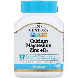 21st Century Calcium Magnesium Zinc + D3 - Mineral Supplement 21st Century Calcium Magnesium Zinc + D3 - Mineral Supplement