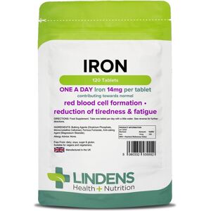 Lindens Iron 14mg Tablets 120 (5552) Lindens Iron 14mg Tablets 120 (5552)
