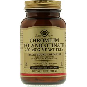 Solgar, Chromium Polynicotinate, 200 mcg, 100 Vegetable Capsules Solgar, Chromium Polynicotinate, 200 mcg, 100 Vegetable Capsules