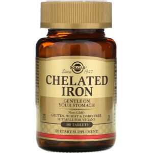 Solgar, Chelated Iron, 100 Tablets Solgar, Chelated Iron, 100 Tablets