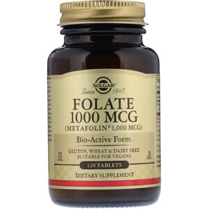 Solgar, Folate as Metafolin, 1,000 mcg, 120 Tablets Solgar, Folate as Metafolin, 1,000 mcg, 120 Tablets