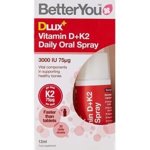 BetterYou Dlux Plus Vitamin D K2 Daily Oral Spray 12 ml BetterYou Dlux Plus Vitamin D K2 Daily Oral Spray 12 ml