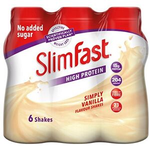 SlimFast High Protein Meal Replacement Ready-to-Drink Shake, Simply Vanilla Flav SlimFast High Protein Meal Replacement Ready-to-Drink Shake, Simply Vanilla Flav