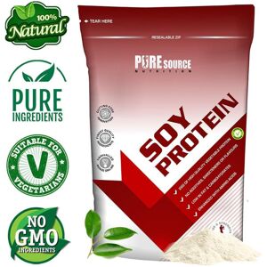 Pure Source Nutrition (Banana, 1Kg) Soy Protein Isolate Powder Natural Vegan Flavoured Pure Source Nutrition (Banana, 1Kg) Soy Protein Isolate Powder Natural Vegan Flavoured