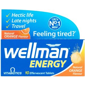 Vitabiotics Wellman Energy Natural Orange Flavour - 10 Effervescent Tablets Vitabiotics Wellman Energy Natural Orange Flavour - 10 Effervescent Tablets