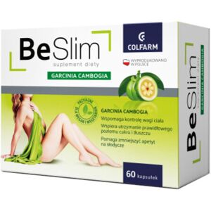 COLFARM Be Slim Garcinia Cambogia, tamaryndowiec malabarski, 60 capsules COLFARM Be Slim Garcinia Cambogia, tamaryndowiec malabarski, 60 capsules