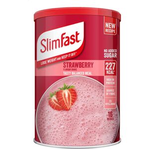 SlimFast Meal Shake, Strawberry Flavour, New Recipe, 16 servings, Lose Weight an SlimFast Meal Shake, Strawberry Flavour, New Recipe, 16 servings, Lose Weight an