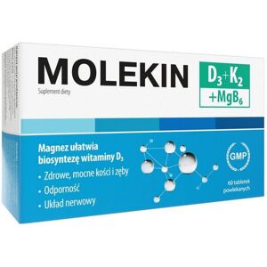 Natur Product Zdrovit Molekin D3+K2+MgB6 60 Tablets - Vitamin D3, K2, Magnesium & B6 for Bone Health Natur Product Zdrovit Molekin D3+K2+MgB6 60 Tablets - Vitamin D3, K2, Magnesium & B6 for Bone Health