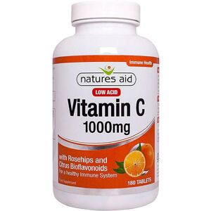 Natures Aid Vitamin C 1000mg Low Acid - 180 Tablets Natures Aid Vitamin C 1000mg Low Acid - 180 Tablets