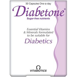 Vitabiotics Diabetone Capsules 30's Helps To Maintain Glucose Levels Vitabiotics Diabetone Capsules 30's Helps To Maintain Glucose Levels
