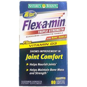 Unbranded Nature's Bounty Flex-a-min Triple Strength Caplets 80's Unbranded Nature's Bounty Flex-a-min Triple Strength Caplets 80's
