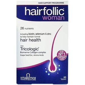 Vitabiotics Hairfollic Women Tablets 60's Supports Skin & Nail Health Vitabiotics Hairfollic Women Tablets 60's Supports Skin & Nail Health