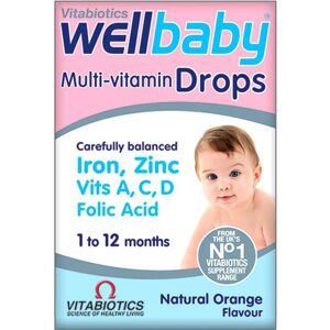 Vitabiotics Wellkid Baby Drops Essential Multivitamin Support for Healthy Infant Vitabiotics Wellkid Baby Drops Essential Multivitamin Support for Healthy Infant