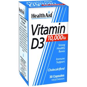 Health Aid Vitamin D3 10,000iu Vegicaps - Vitamin D3 supplement for immune and bone health Health Aid Vitamin D3 10,000iu Vegicaps - Vitamin D3 supplement for immune and bone health