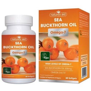 Natures Aid Sea Buckthorn Oil Omega-7 60'S Softgels Natures Aid Sea Buckthorn Oil Omega-7 60'S Softgels