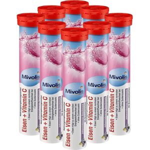 Mivolis Iron + Vitamin C effervescent Tablets - 8 Tubes x 20 pcs Mivolis Iron + Vitamin C effervescent Tablets - 8 Tubes x 20 pcs