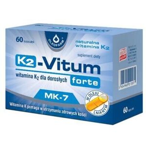 OLEOFARM K2-Vitum Forte witamina K2 MK7 75 µg - 60 kapsułek OLEOFARM K2-Vitum Forte witamina K2 MK7 75 µg - 60 kapsułek