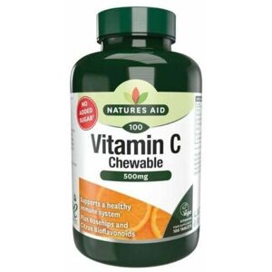 Natures Aid NaturesAid Vitamin C 500mg Chewable HealthyImmuneSystem-100 TabletsX 2 Natures Aid NaturesAid Vitamin C 500mg Chewable HealthyImmuneSystem-100 TabletsX 2
