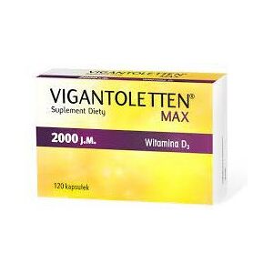 Procter Gamble Vigantoletten Max, vitamin D3 2000 IU, 120 capsules, WITAMINA D3 Procter Gamble Vigantoletten Max, vitamin D3 2000 IU, 120 capsules, WITAMINA D3