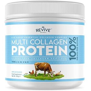 Revive Naturals Multi Collagen Protein Powder (200g) - Types I, II, III, V & X - Hydrolyzed Gras Revive Naturals Multi Collagen Protein Powder (200g) - Types I, II, III, V & X - Hydrolyzed Gras