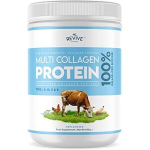 Revive Naturals Multi Collagen Protein Powder (400g) - Types I, II, III, V & X - Hydrolyzed Gras Revive Naturals Multi Collagen Protein Powder (400g) - Types I, II, III, V & X - Hydrolyzed Gras