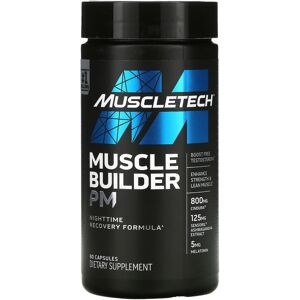 Muscletech, Muscle Builder PM, Nighttime Recovery Formula, 90 Capsules Muscletech, Muscle Builder PM, Nighttime Recovery Formula, 90 Capsules