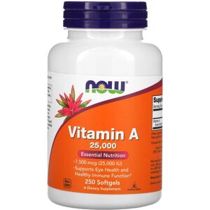 Now Foods Vitamin A Fish Liver Oil 25,000 IU - Dietary Supplement Now Foods Vitamin A Fish Liver Oil 25,000 IU - Dietary Supplement