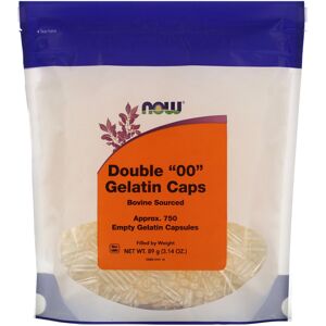 Now Foods, Double "00" Gelatin Caps, Approx. 750 Empty Gelatin Capsules Now Foods, Double "00" Gelatin Caps, Approx. 750 Empty Gelatin Capsules