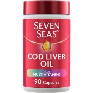 Seven Seas Cod Liver Oil Plus Multivitamins Omega-3 Fish Oil 90 Capsules Seven Seas Cod Liver Oil Plus Multivitamins Omega-3 Fish Oil 90 Capsules