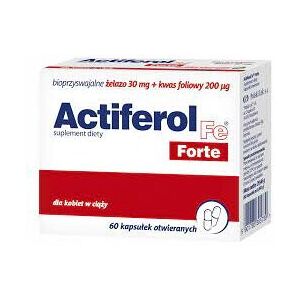 POLSKI LEK ACTIFEROL Fe Strong iron for pregnant women & children - 60capsules POLSKI LEK ACTIFEROL Fe Strong iron for pregnant women & children - 60capsules