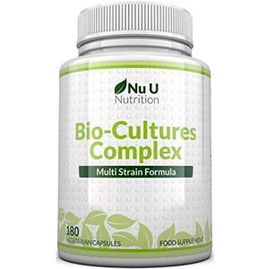 Nu U Nutrition Bio-Cultures 180 Capsules (6 Month Supply) Vegetarian Multi Strain High Stre Nu U Nutrition Bio-Cultures 180 Capsules (6 Month Supply) Vegetarian Multi Strain High Stre