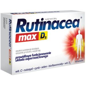 POLSKIE SUPLEMENTY Rutinacea Max D3 60 tab Wzmocnij Odpornosc kosci zeby Immunity booster Vitamin D POLSKIE SUPLEMENTY Rutinacea Max D3 60 tab Wzmocnij Odpornosc kosci zeby Immunity booster Vitamin D