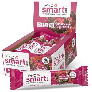 PhD Nutrition Smart Protein Bar, High Protein Low Sugar Protein Snacks, Dark Cho PhD Nutrition Smart Protein Bar, High Protein Low Sugar Protein Snacks, Dark Cho