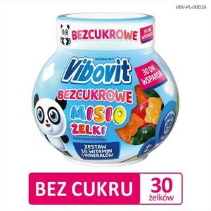 TEVA OPERATIONS POLAND SP. Z O.O. Vibovit Sugar-Free Multivitamin Jelly Bezcukrowe Misio Żelki, 30 Pieces TEVA OPERATIONS POLAND SP. Z O.O. Vibovit Sugar-Free Multivitamin Jelly Bezcukrowe Misio Żelki, 30 Pieces