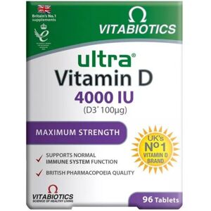 Vitabiotics Ultra Vitamin D3 4000IU Maximum Strength Tablets For Hea Vitabiotics Ultra Vitamin D3 4000IU Maximum Strength Tablets For Hea
