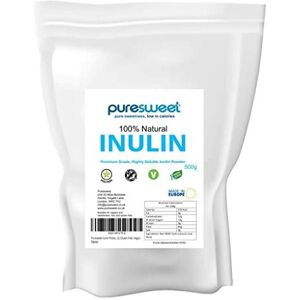 Puresweet High Grade Inulin Prebiotic Fibre Powder 500g - Chicory Root, Non GMO Puresweet High Grade Inulin Prebiotic Fibre Powder 500g - Chicory Root, Non GMO