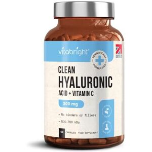 VitaBright Hyaluronic Acid Capsules - High Strength 300mg - Premium Grade 500-700kDa - 60 C VitaBright Hyaluronic Acid Capsules - High Strength 300mg - Premium Grade 500-700kDa - 60 C