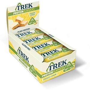 TREK High Protein Flapjack Smooth Lemon - Gluten Free - Plant Based - Vegan Snac TREK High Protein Flapjack Smooth Lemon - Gluten Free - Plant Based - Vegan Snac