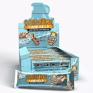Grenade Carb Killa High Protein and Low Carb Bar 12 x 60 g Chocolate Chip Cookie Dough C Grenade Carb Killa High Protein and Low Carb Bar 12 x 60 g Chocolate Chip Cookie Dough C