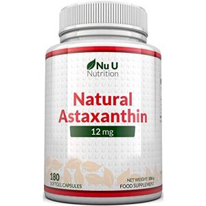 Nu U Nutrition Astaxanthin 5 Oil 12mg 180 Softgels 6 Month Supply Astaxanthin from Nu U Nutriti Nu U Nutrition Astaxanthin 5 Oil 12mg 180 Softgels 6 Month Supply Astaxanthin from Nu U Nutriti